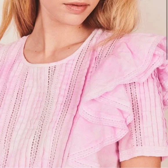 Love Shack Fancy | Natasha Pink Tie Dye Mini Dress - Picture 2 of 9